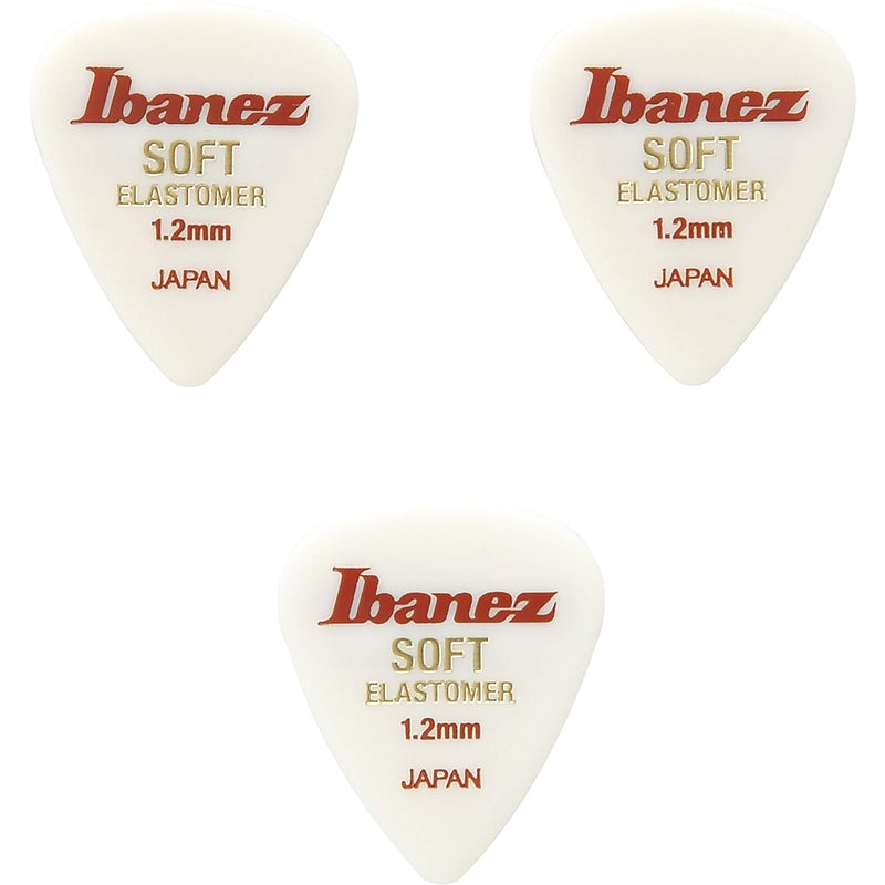 Ibanez Elastomer Series, BEL14ST12, Soft, 3 Pack 1.2mm, Teardrop - Image 4